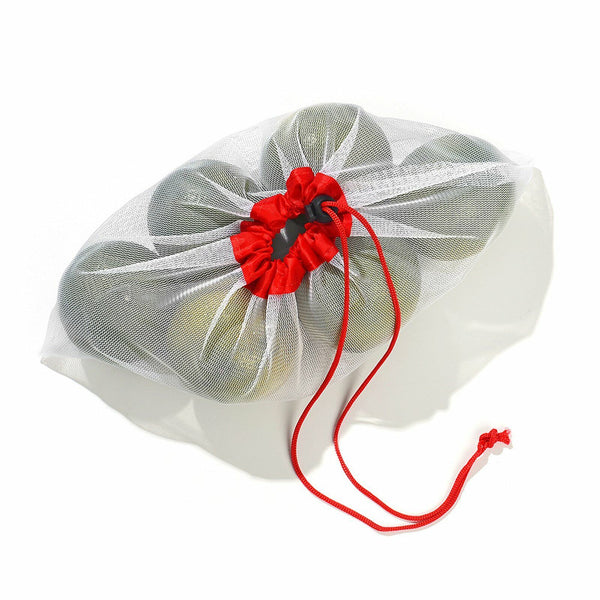 15x Reusable Produce Bags Black Rope Mesh Vegetable Fruit Toys Storage Pouch NEW