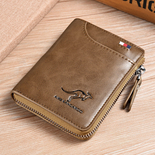Men's RFID Blocking Leather Short Wallet Credit ID Card Cash Holder Purse AU