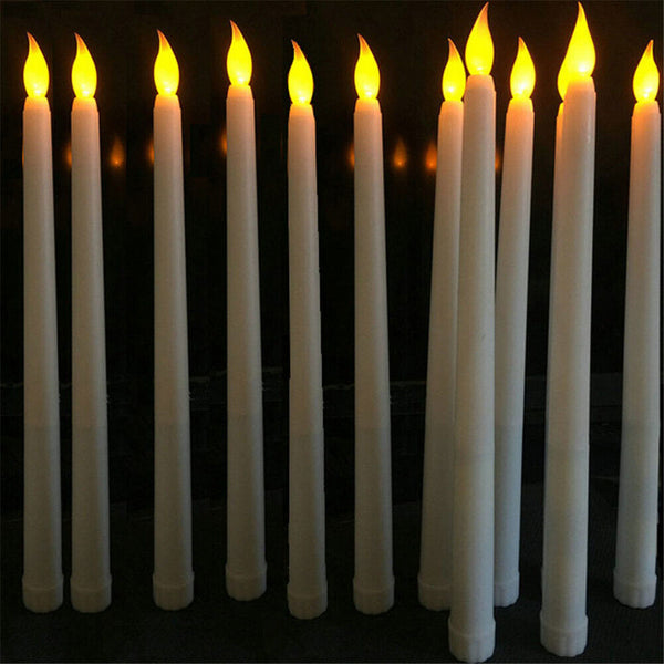 LED Flameless Taper Candles Battery Operated Light Lamp Party Wedding AU