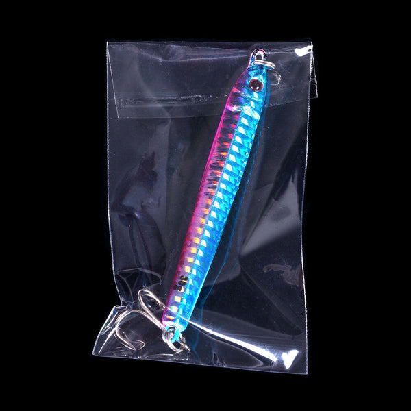 6pcs Lead Metal Jigging Lure 30g-40g Spoon Bait Saltwater Jig Fishing Tackle Lot