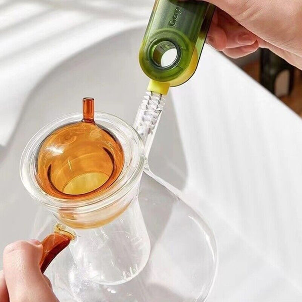 1/3pcs 3 in1 Tiny Bottle Cup Lid Detail Multi-Functional Crevice Cleaning Brush