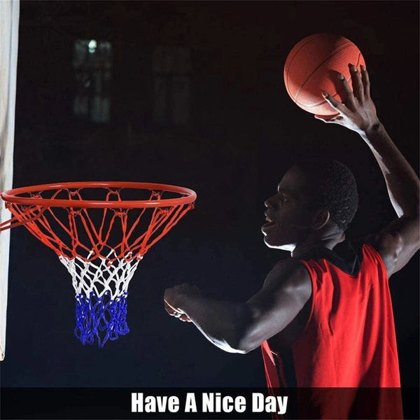 Standard Basketball Net Hoop Rim Hoop Goal Replacement Heavy Duty Mesh 12 Loops