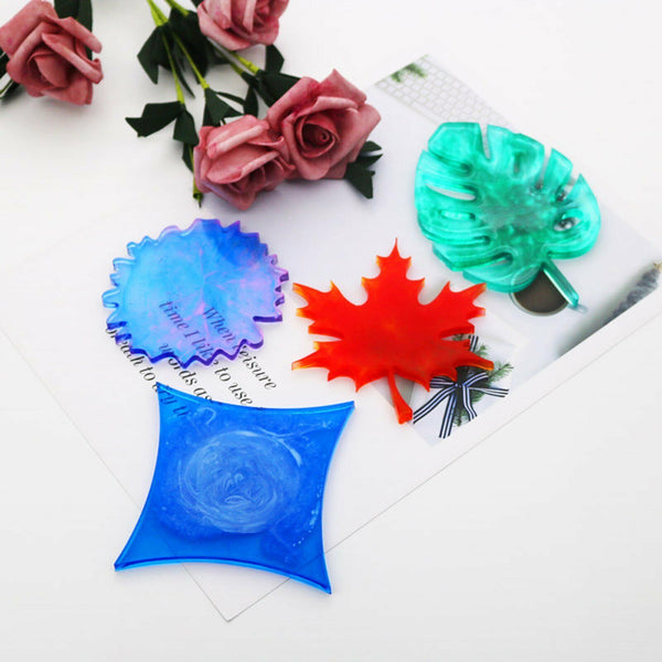 Coaster Tea Cup Mat Mold Silicone Moulds For Craft DIY Epoxy Resin Casting Decor