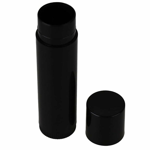 30PCS Black Empty lipstick Plastic Lip Balm Container Tubes Caps 5g DIY Balm AUS