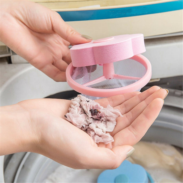 4X Washing Machine Filter Bag Floating Lint Hair Catcher Mesh Pouch Laundry Tool