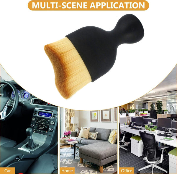 6PC Car Interior Brush Cleaning Soft Bristle Instrument Panel Crevice Dust Clean