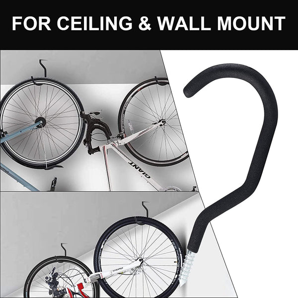 4PCS Garage Storage Rack Bike Bicycle Hooks Hanger Hook Mount Stand Wall Mounted
