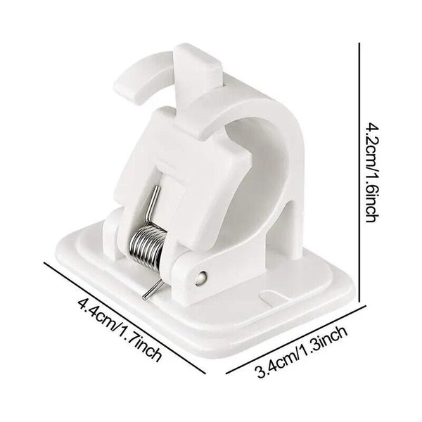 Nail-free Adjustable Curtain Pole Wall Bracket Self-adhesive Rod Holder AU