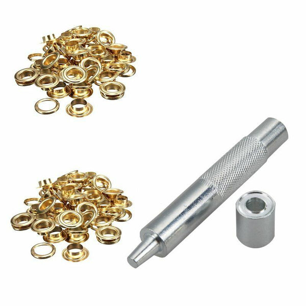 Tarp Repair Kit Grommet Eyelet Punch Set 50 100 200 Tarpaulin Awning Tent AU