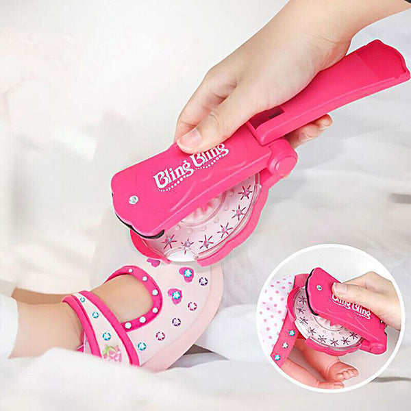 Diamond Hair Sparkle Stapler Machine Tools Kit Gems for Shirt Decor Girls AUS