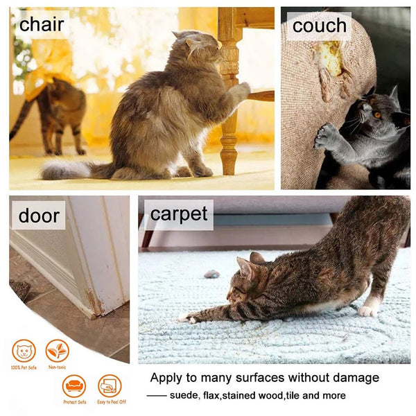 1/2PCS 3M Anti-Scratch Cat Training Tape Furniture Sofa Couch Protector Sticker