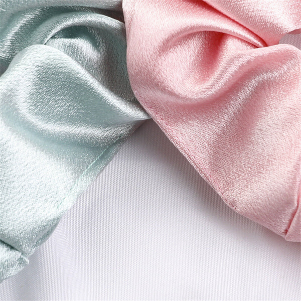 Silk Satin Elastic Hair Scarf Scrunchies Hair Bands Rope Tie Luxury Accessories