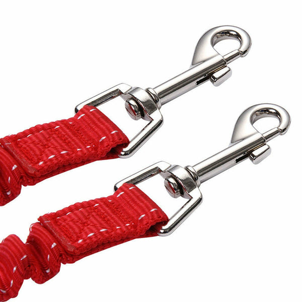 Double Dog Coupler Twin Dual Lead 2 Way Two Pet Dogs Walking Safety Leash Nylon