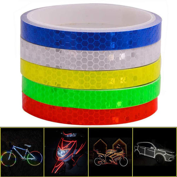 8 M Reflective Tape Adhesive Sticker Strip Glow in the Dark Bike Car Truck Decal