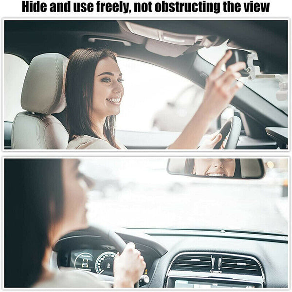 360° Rotatable Retractable Car Phone Holder Rearview Mirror Multifunctional AU