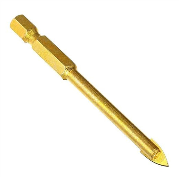 10Pcs Titanium Glass Boor Tungsten Carbide Spear Hoofd Boren 6mm Glass marmer AU