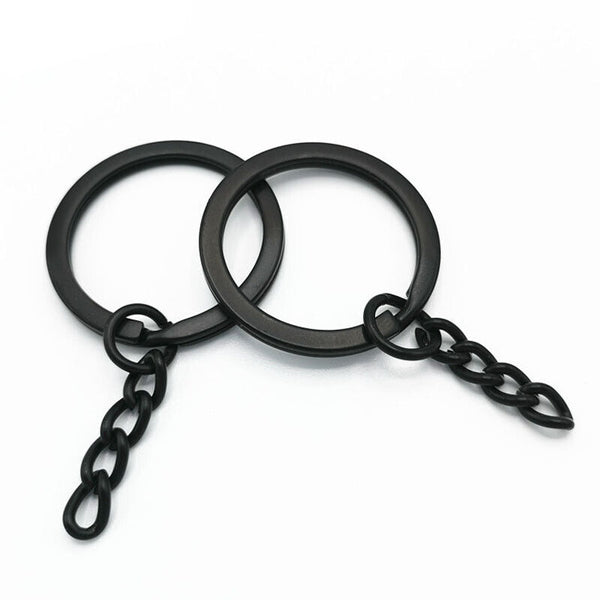 Bulk Split Metal Key Rings Keyring Blanks With Link Chains For DIY Craft