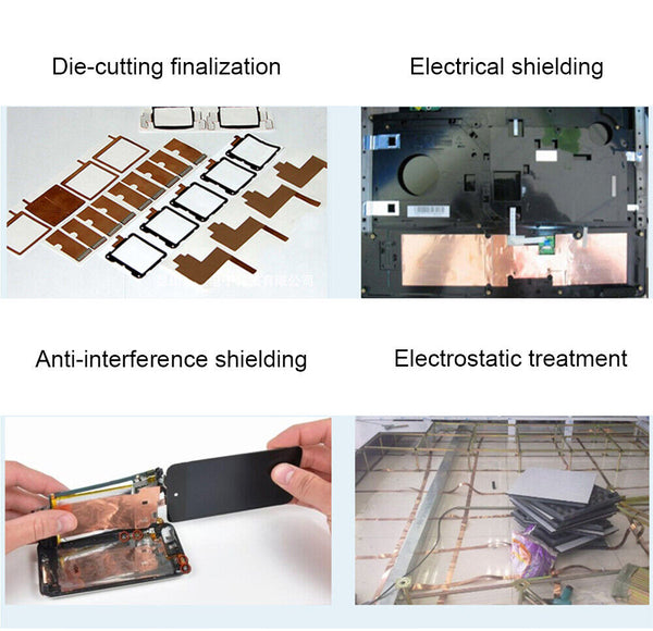 Conductive Copper Foil Tape Double-Sized Adhesive High Heat Temperature