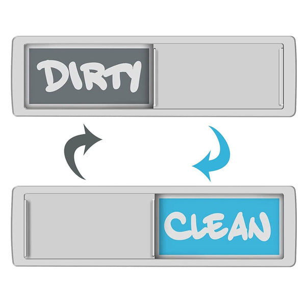 Clean Dirty Dishwasher Magnet Indicator Sign Non-Scratch Simple Sliding Kitchen