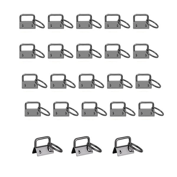 25MM Key Fob Hardware Key Fob Keychain Wristlet With Split Rings