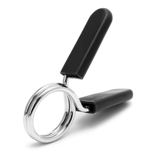 4PCS 25mm Barbell Bar Clamp Spring Collar Clips Gym Weight Dumbbell Lock Lift AU