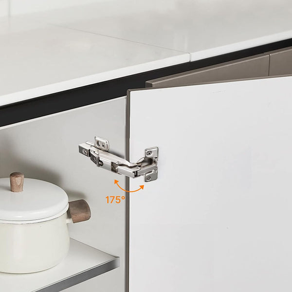 2/4/10X 175° Hinge Kitchen Cabinet Cupboard Wardrobe Concealed Corner Door Hinge