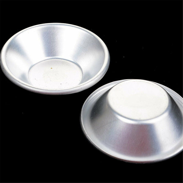 10Pcs Egg Tart Mold Aluminum Hot Baking Tools Cupcake Cake Cookie Pudding Mould