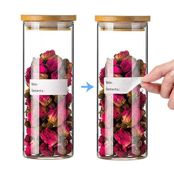 1-2rolls Kitchen Stickers Refrigerator Freezer Food Storage Date Content Labels