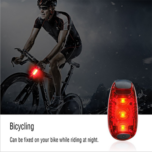 Safety Warning Lamp LED Tail Light Bicycle Cycling Back Rear Bike Helmet Running