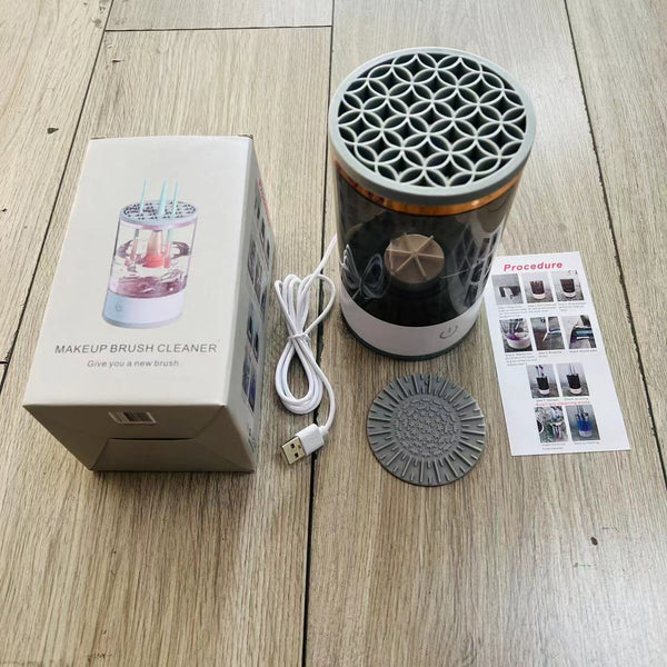 Automatic Brush Cleaner Electric Makeup Brush Cleaning Machine Fast Clean Dryer