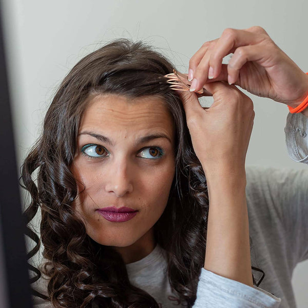 20PCS Double-grip Hair Clips Metal Snap Barrettes Hair Styling Tool Women Girls