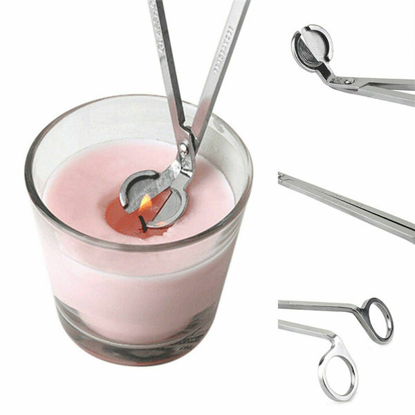 Steel Candle Wick Trimmer Oil Lamp Trim Scissor Cutter Tool Hook Clipper Candles
