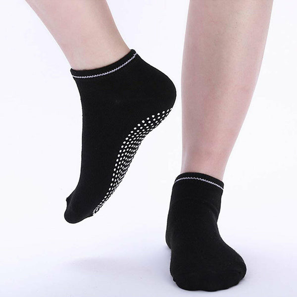 4/8Pairs Women Sports Cotton Rich Pilates Yoga Non-Slip Grip Socks Excercise AU - Lets Party