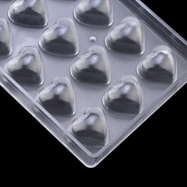 Heart Plastic Pendant Mold Necklace Jewelry Resin Mould Casting Craft DIY Tool