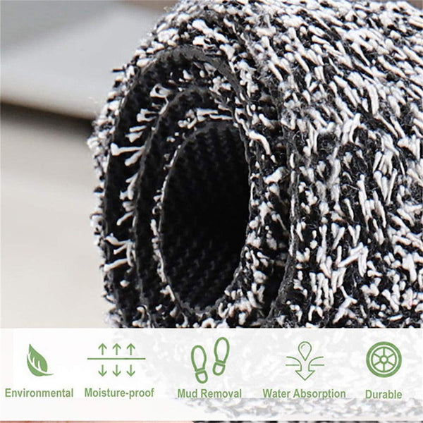 Two Super Absorbent Magic Doormat Pet Mat Step Clean Non Slip Dirt Mud Trapper