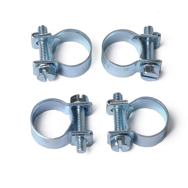 10pcs Portable Stainless Steel Mini Fuel Line Pipe Hose Clamp Clip 16mm-18mm AU