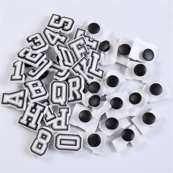 28PCS Set 26 Individual Letters Heart Decoration -Shoe Charms For Croc Shoes DIY