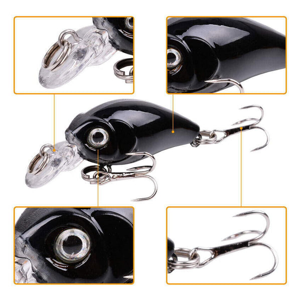 9PCS Fishing Lures For Bream Bass Trout Redfin Perch Cod Flathead Whiting Tackle