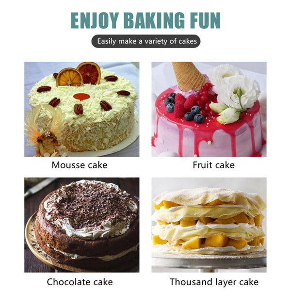 2PCS Adjustable Mousse Round Cake Mold Stainless Steel Baking Mould Baking Tool