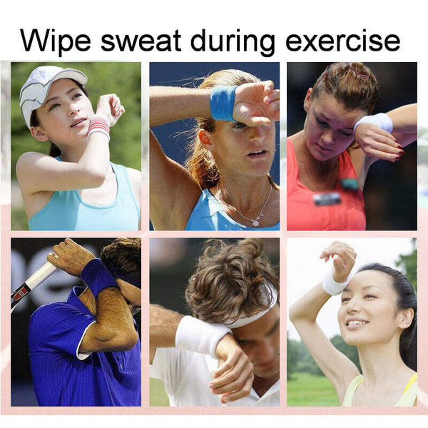 Cotton Wristbands Wrist Band Bands Sweatbands Sweat Band for Sport Tennis