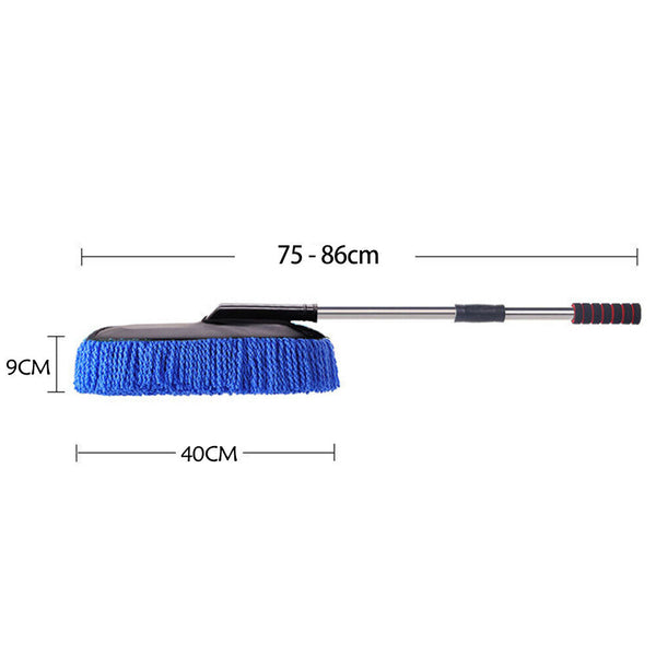 Dusting Cleaning Mop Dust Car House Wash Duster Brush Microfiber Wax Telescoping