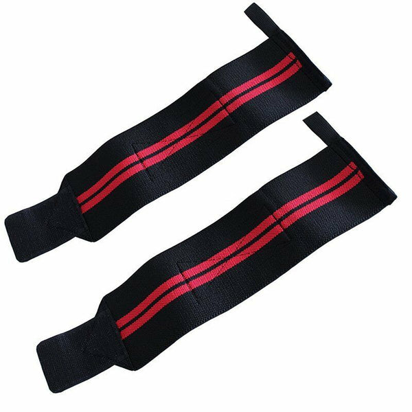 2x Weight Lifting Gym Muscle Training Wrist Support Straps Wraps Bodybuilding AU