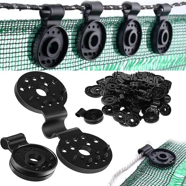 Shade Cloth Plastic Clips Round Plastic Black Clips for Sun Shade Kit