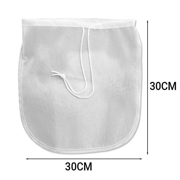 Reusable Strainer Bag Accessories Food Milk Nut Filter Fine Mesh Nylon 30x30 CM
