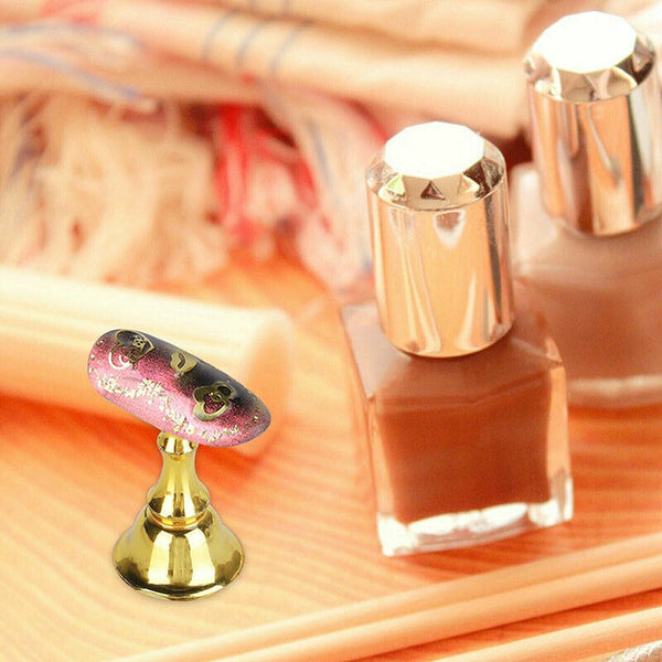1 Set Acrylic Nail Art Practice Display Stand Magnetic Nail Art Tips Holders AU