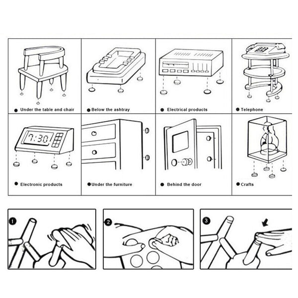 32X Chair EVA Leg Covers Floor Protectors Table Furniture Feet Cap Felt Pads New