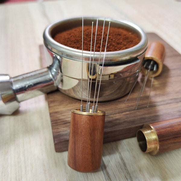 Stainless Steel Espresso Coffee Stirrer Tool Needle Type Distributor Tamper