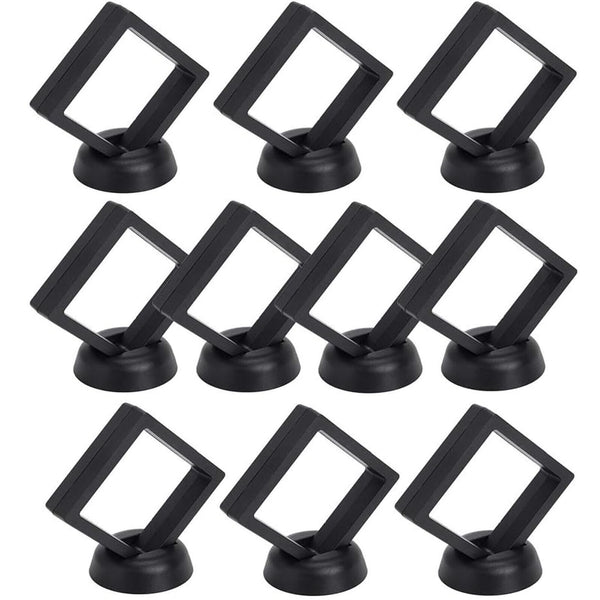 Floating Jewelry Coin Display Frame Holder Box Case Jewelry Ring Box