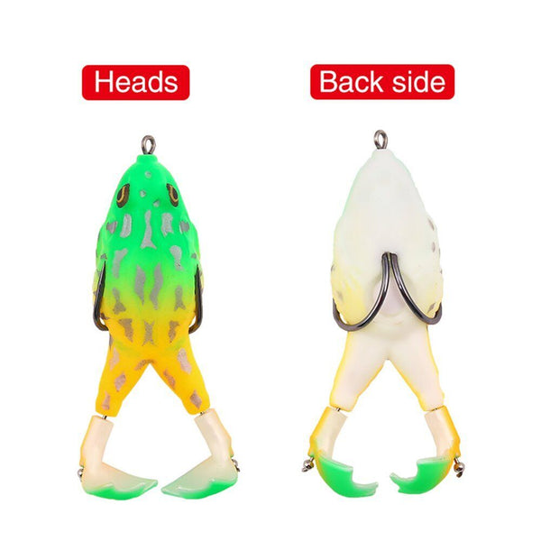 1x Fishing Lures Surface Freshwater Frog Lure Bait Cod Belly Perch Cod Hook