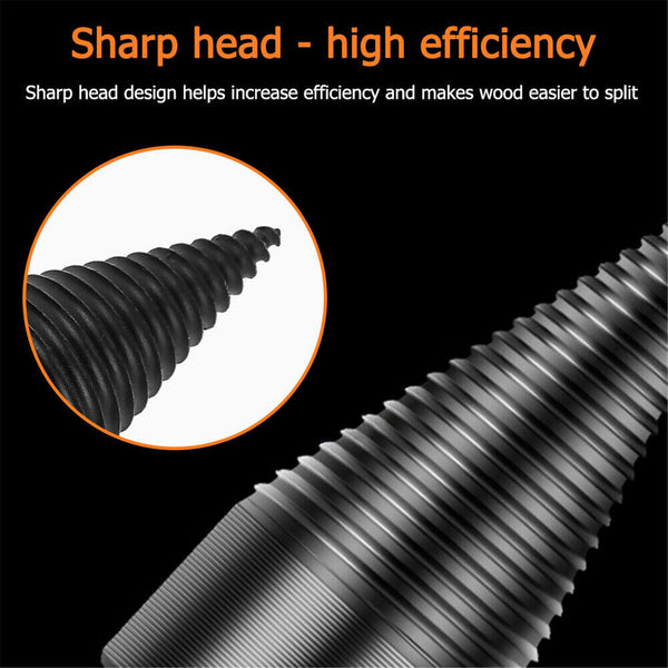 High Speed Twist Firewood Drill Bit Wood Splitter Screw Splitting Cone Driver AU